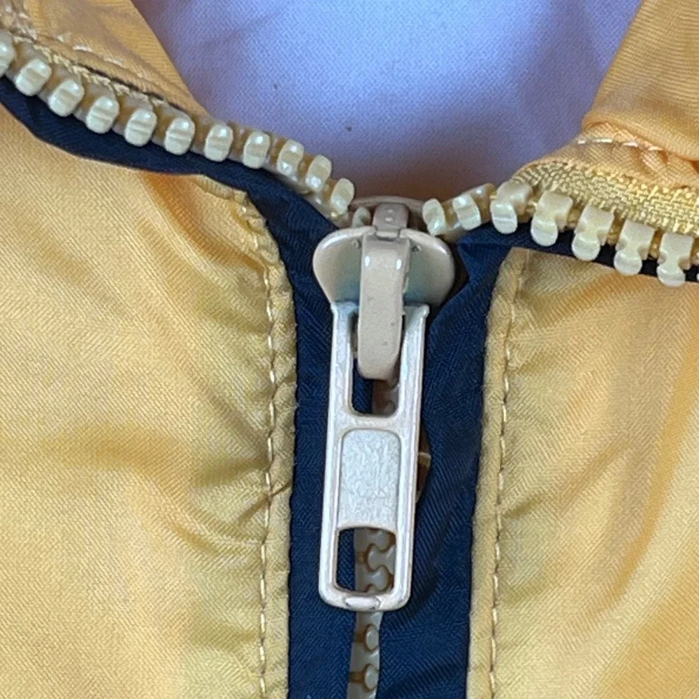 Vintage Original‎ Windbreaker Men's Yellow Lightweight Zip Jacket Size XX